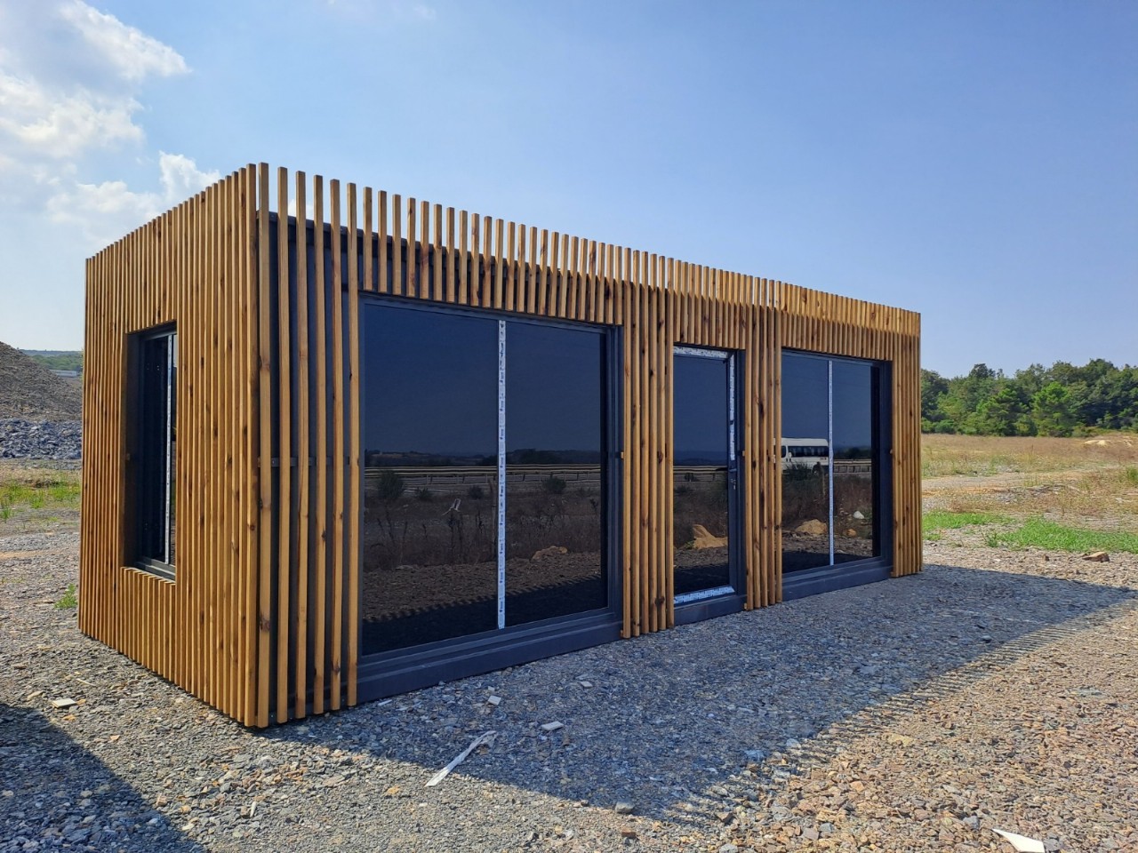 Pergola kaplama ofis konteyner model 5